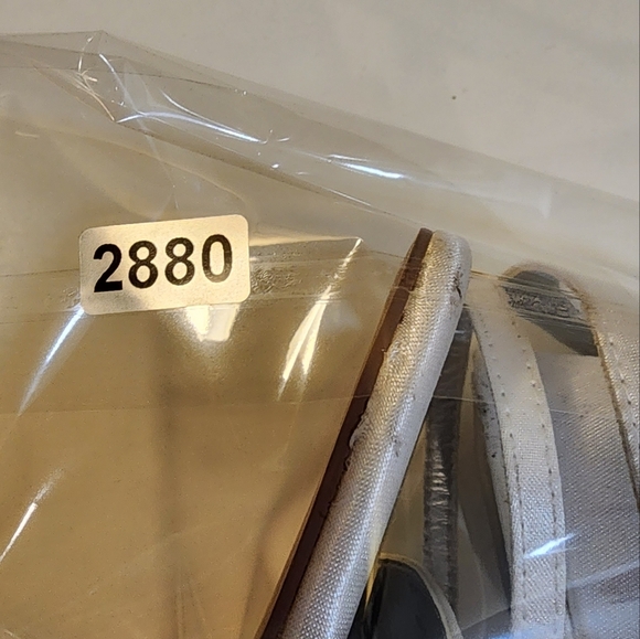 Asos White Satin Block heels Ankle Wrap sandals size 8 - Picture 14 of 14